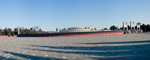 Circular Round in Temple of Heaven， the place for the emperor worship ceremony held in winter solstice