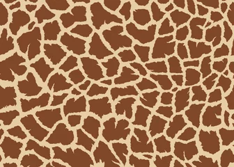 Vlies Fototapete Tierhaut Nahtloses Musterdesign der Giraffenhaut. Vektorillustrationshintergrund. Für Print, Textil, Web, Wohnkultur, Mode, Oberfläche, Grafikdesign