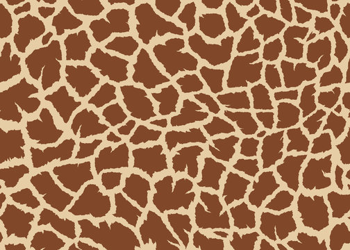 Giraffe skin seamless pattern design. Vector illustration background. For print, textile, web, home decor, fashion, surface, graphic design