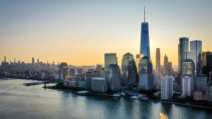 Obraz premium New York Sunrise in lower Manhattan