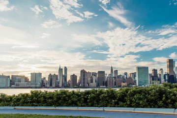 Manhattan skyline view from Long Island CIty.