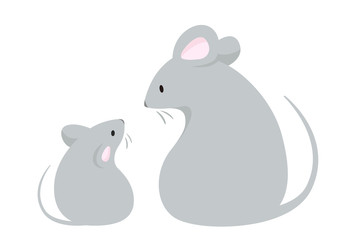 2020年　子年　年賀状素材