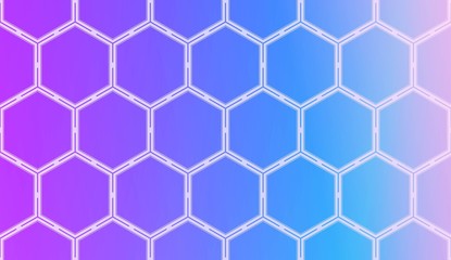 Obraz premium Modern Pattern With Curved Line. Geometric Elements. Blurred Gradient Background. Design For Screen, Presentation, Wallpaper. Holiday Object. Vector Illustration