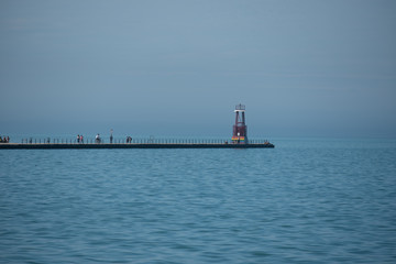 pier with tower lighthouse