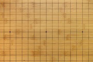 top view go board as background