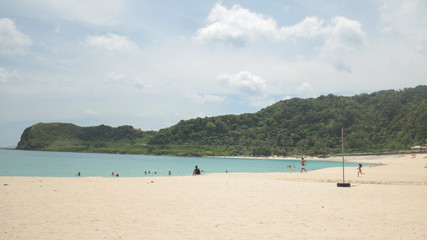 Fototapeta na wymiar White-sand Beach in Ilocos Norte