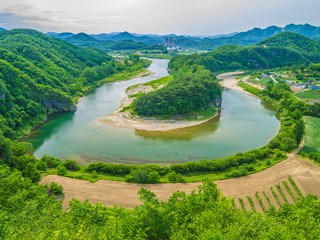 한반도지형.영월. 동강. 관광.무궁화.지리. 