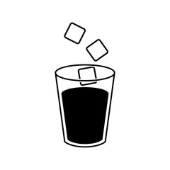 cold drink icon vector