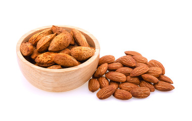 Almond isolated on white background