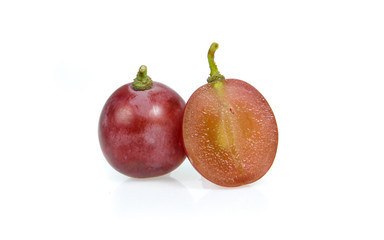 rad grape isolated on white background