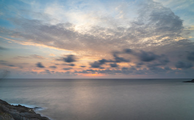 Fototapeta premium Amazing beautiful ocean views sunset and seascape.