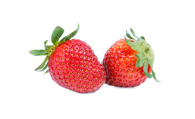 strawberry isolated on white backgruond