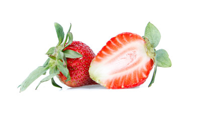 strawberry isolated on white backgruond