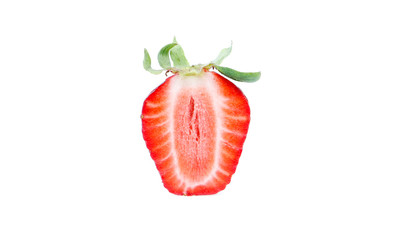 strawberry isolated on white backgruond