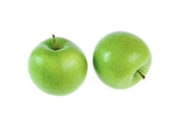 green apple isolated on white