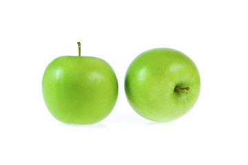 green apple isolated on white