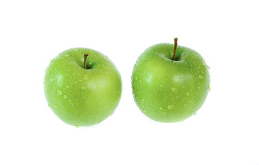 green apple isolated on white
