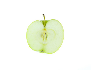 green apple isolated on white