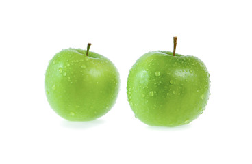 green apple isolated on white