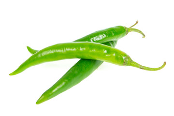 chilli isolated on white background