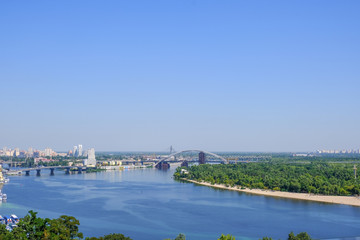 Fototapeta na wymiar City landscape view of Kiev