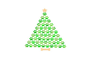 Dog Christmas tree