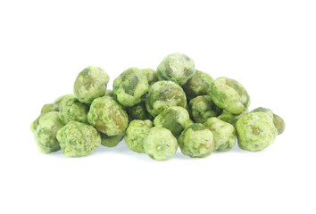 dry peas isolated on a white background