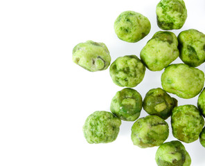 dry peas isolated on a white background
