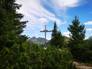 Obraz premium Planai Schladming Gipfelkreuz