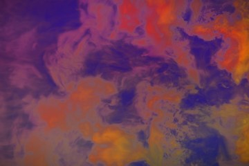 Cute dense magic clouds of smoke colorful background or texture - 3D illustration of smoke