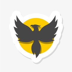 Pheonix Sticker Logo On White