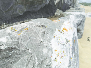 rocks on beach background