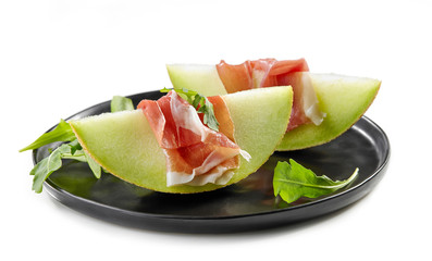 melon and ham