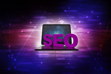 seo concept 3d illustration