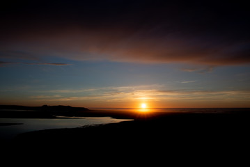 Fototapeta na wymiar Sunrise over Lake Tyers