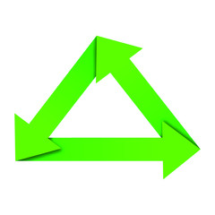 green arrows on white background