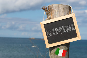 Das Meer und Urlaun in Rimini Italien
