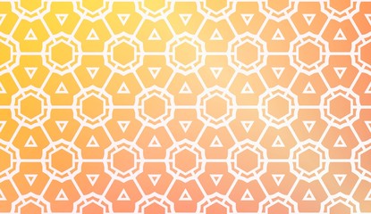 Design Pattern With Abstract Modern Ornament. Triangles Style. Gradient Background Bright Colors. For Soft Banner Template. Vector Illustration. Idea For Your Business