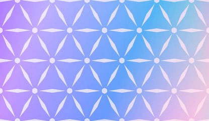 Modern Pattern With Curved Line. Geometric Elements. Blurred Gradient Background. Design For Screen, Presentation, Wallpaper. Holiday Object. Vector Illustration