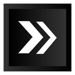 Black Arrow Icon Button Illustration Isolated On White Background