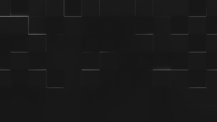 Black Tiled Background (Lights Off) (3D Illustration)