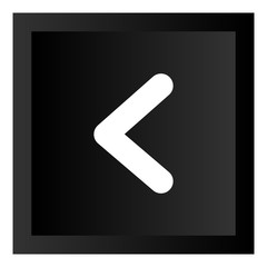 Black Arrow Icon Button Illustration Isolated On White Background