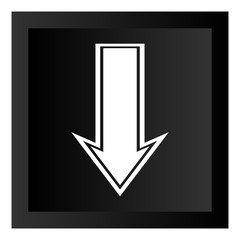 Black Arrow Icon Button Illustration Isolated On White Background