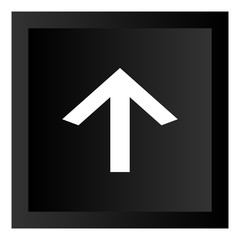 Black Arrow Icon Button Illustration Isolated On White Background