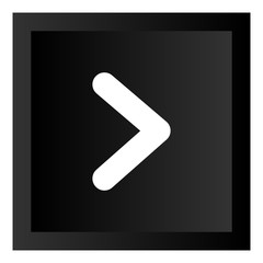 Black Arrow Icon Button Illustration Isolated On White Background