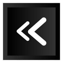 Black Arrow Icon Button Illustration Isolated On White Background