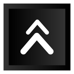 Black Arrow Icon Button Illustration Isolated On White Background