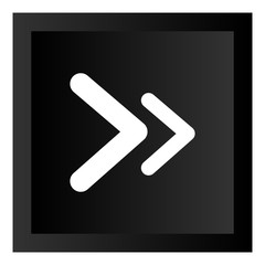 Black Arrow Icon Button Illustration Isolated On White Background