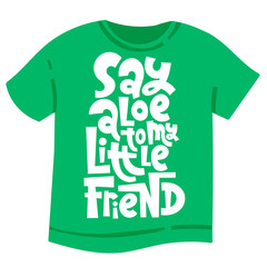 Plants lettering quote