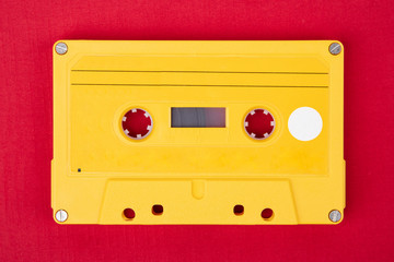 Yellow Audio Tape